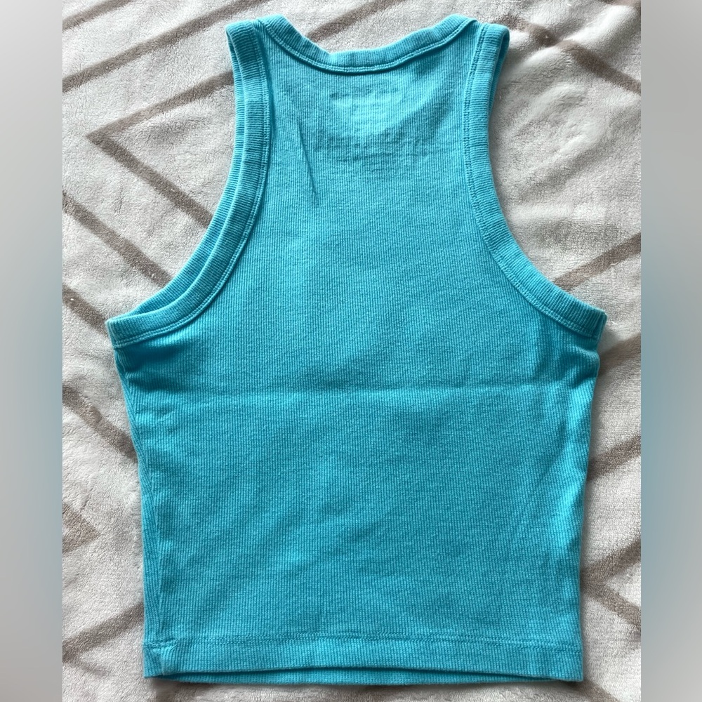 EUC, Garbage Band Tee Ribbed Crewneck Tank Top with Smiley Logo Size Small S Y2K - Picture 3 of 6